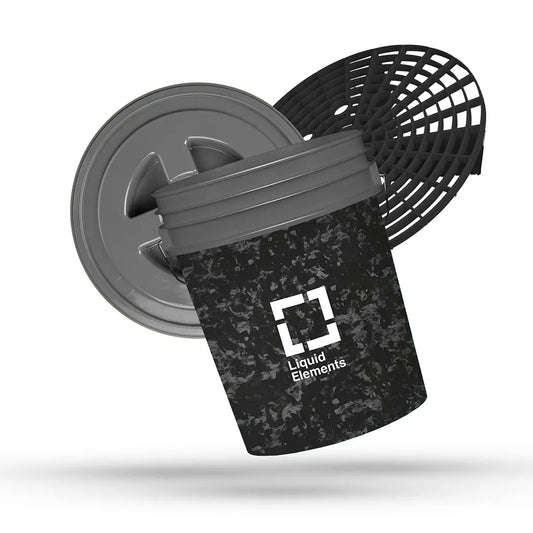 Liquid Elements Forged Carbon Emmer Inclusief Zeef en Deksel – 20L